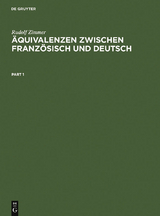 &Auml;quivalenzen zwischen Franz&ouml;sisch und Deutsch - Rudolf Zimmer