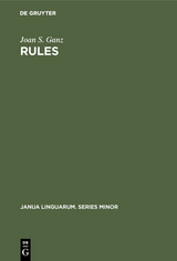 Rules - Joan S. Ganz