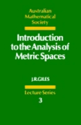 Introduction to the Analysis of Metric Spaces - Giles, John R.