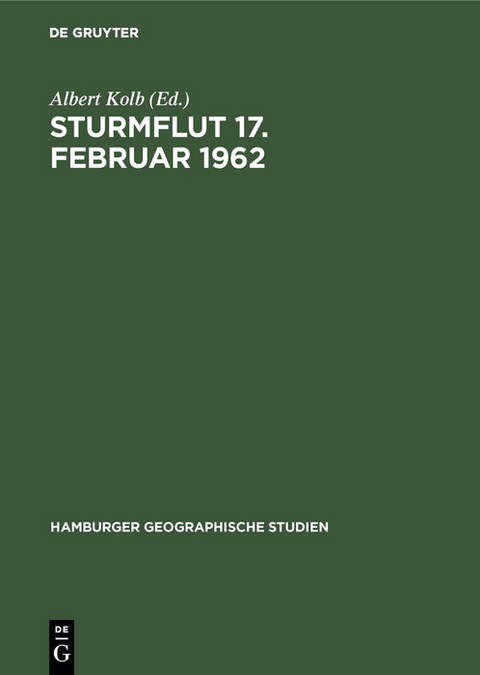 Sturmflut 17. Februar 1962 - 