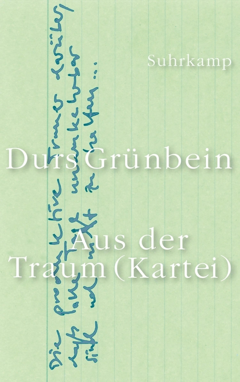 Aus der Traum (Kartei) - Durs Gr&uuml;nbein