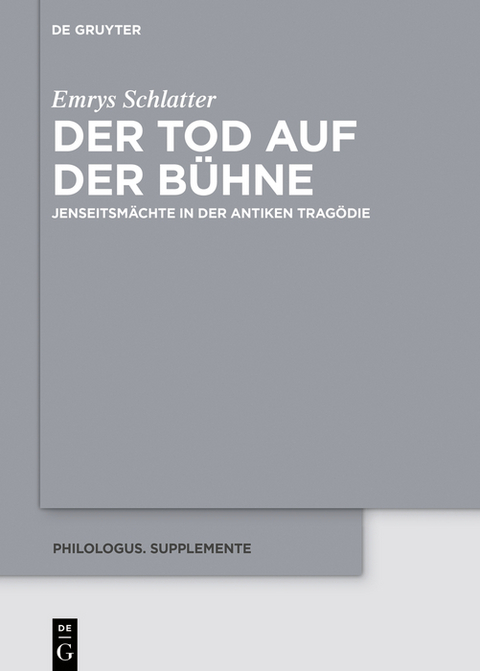 Der Tod auf der B&uuml;hne - Emrys Schlatter