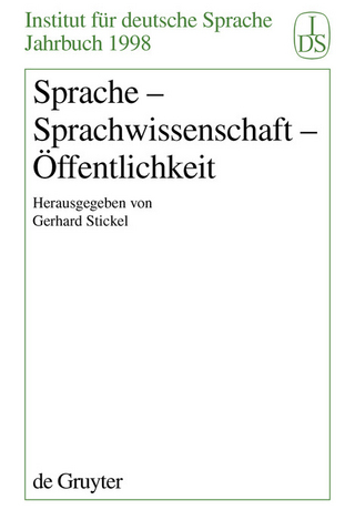 Sprache - Sprachwissenschaft - Öffentlichkeit