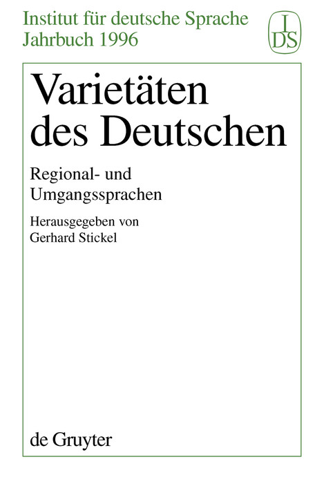 Variet&auml;ten des Deutschen - 