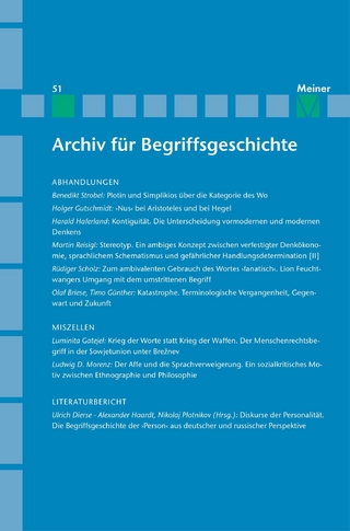 Archiv für Begriffsgeschichte. Band 51
