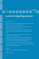 Archiv f&uuml;r Begriffsgeschichte. Band 52 - 