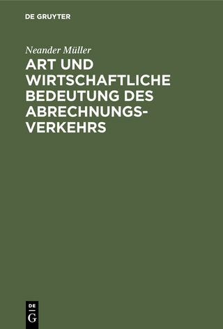 Art und wirtschaftliche Bedeutung des Abrechnungsverkehrs