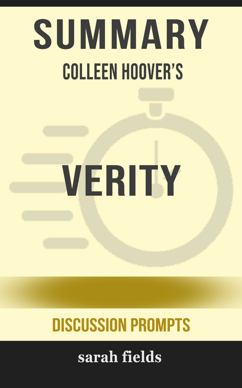 Summary: Colleen Hoover''s Verity -  Sarah Fields