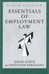 Essentials of Employment Law - Lewis, David; Sargeant, Malcolm
