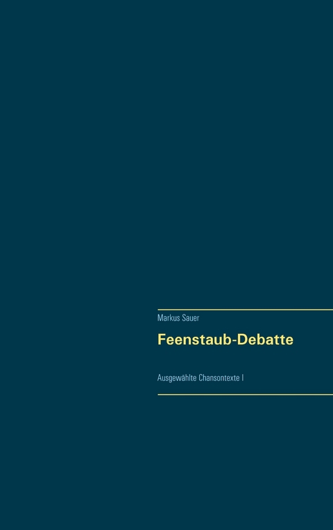 Feenstaub-Debatte - Markus Sauer