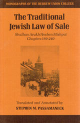 Traditional Jewish Law of Sale -  Hebrew Union College Press