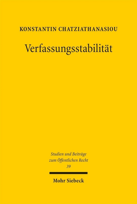 Verfassungsstabilit&auml;t -  Konstantin Chatziathanasiou