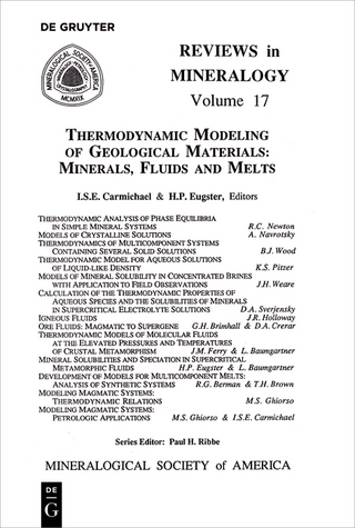 Thermodynamic Modeling of Geologic Materials