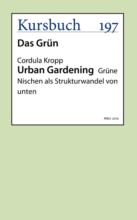 Urban Gardening - Prof. Dr. Cordula Kropp