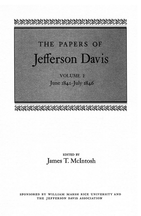 Papers of Jefferson Davis -  Jefferson Davis