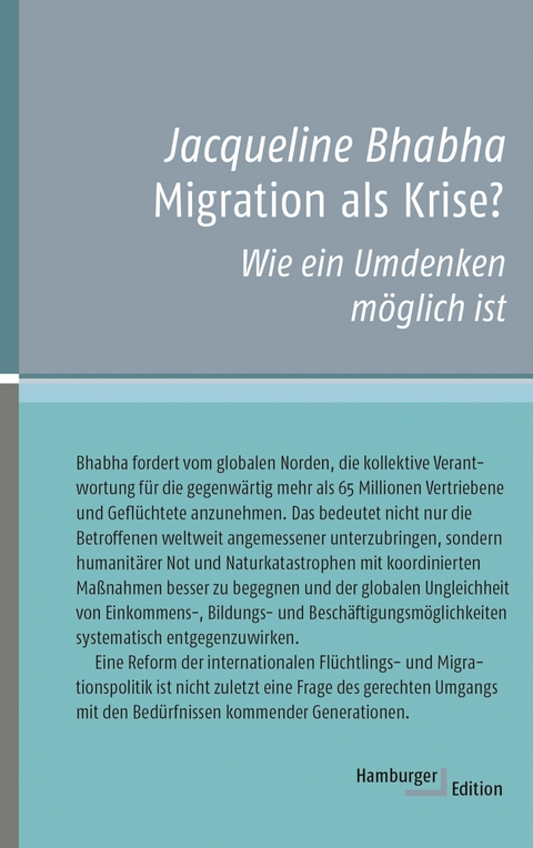 Migration als Krise? - Jacqueline Bhabha