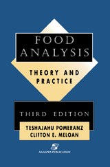 Food Analysis - Yeshajahu Pomeranz, Clifton E. Meloan