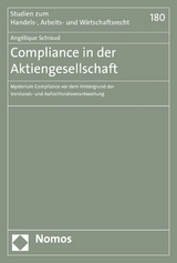 Compliance in der Aktiengesellschaft - Ang&eacute;lique Schraud