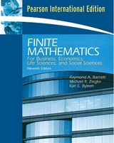 Finite Mathematics for Business, Economics, Life Sciences and Social Sciences - Barnett, Raymond A.; Ziegler, Michael R.; Byleen, Karl E.