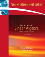 Elementary Linear Algebra with Applications - Kolman, Bernard; Hill, David