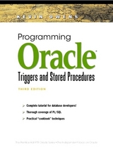 Programming Oracle Triggers and Stored Procedures - Owens, Kevin