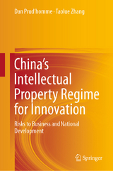 China&rsquo;s Intellectual Property Regime for Innovation - Dan Prud&rsquo;homme, Taolue Zhang