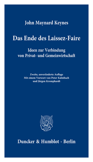 Das Ende des Laissez-Faire.
