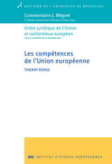 Les comp&eacute;tences de l'Union europ&eacute;enne - Thierry Ronse