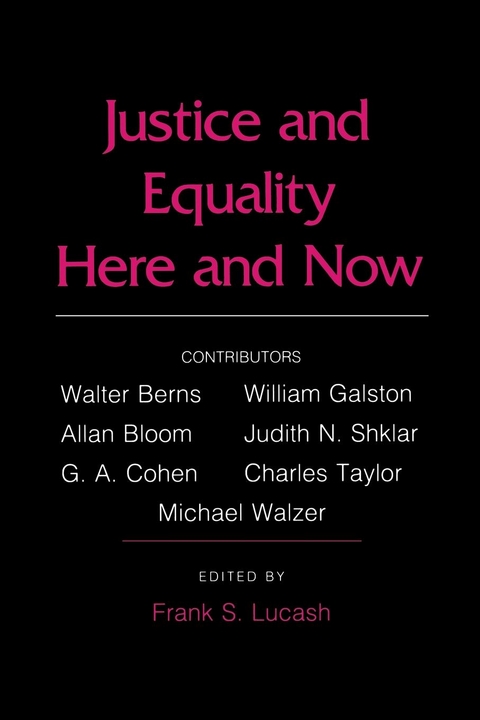 Justice and Equality Here and Now - 
