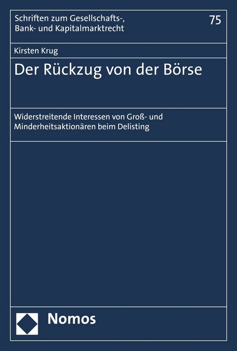 Der R&uuml;ckzug von der B&ouml;rse - Kirsten Krug