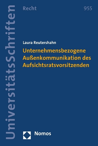 Unternehmensbezogene Außenkommunikation des Aufsichtsratsvorsitzenden