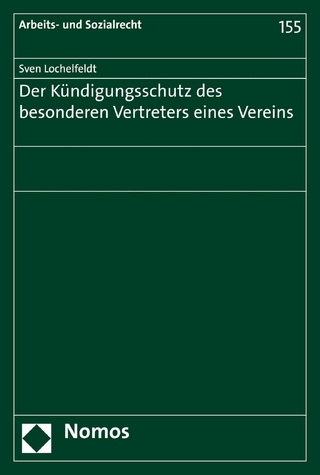 Der Kündigungsschutz des besonderen Vertreters eines Vereins