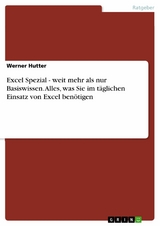 Excel Spezial - weit mehr als nur Basiswissen. Alles, was Sie im täglichen Einsatz von Excel benötigen -  Werner Hutter