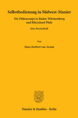 Selbstbedienung in S&uuml;dwest-Manier. - Hans Herbert von Arnim