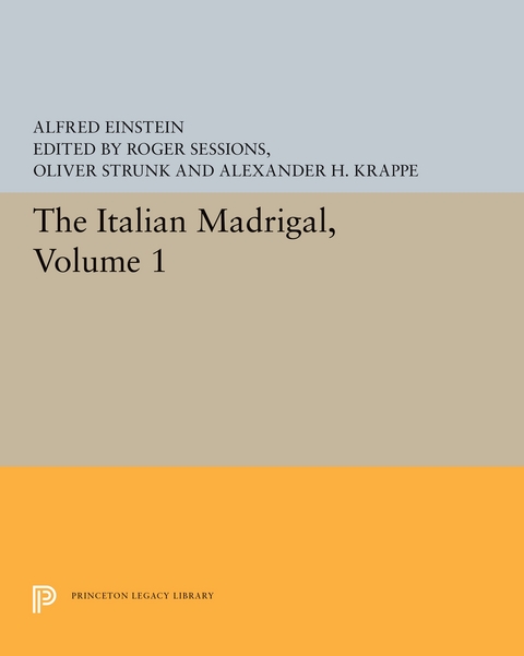 The Italian Madrigal - Alfred Einstein