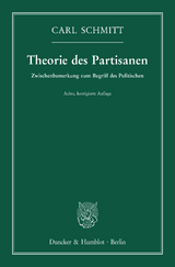 Theorie des Partisanen. - Carl Schmitt