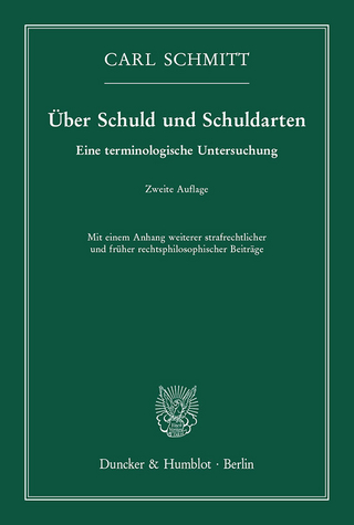 Über Schuld und Schuldarten.