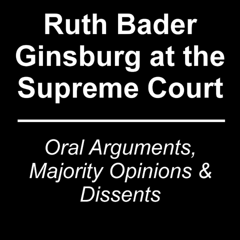 Ruth Bader Ginsburg at the Supreme Court - 