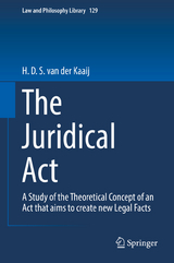 The Juridical Act - H. D. S. van der Kaaij