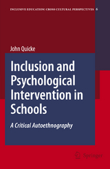 Inclusion and Psychological Intervention in Schools - John Quicke