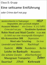 Eine seltsame Entf&uuml;hrung - Claus D. Grupp