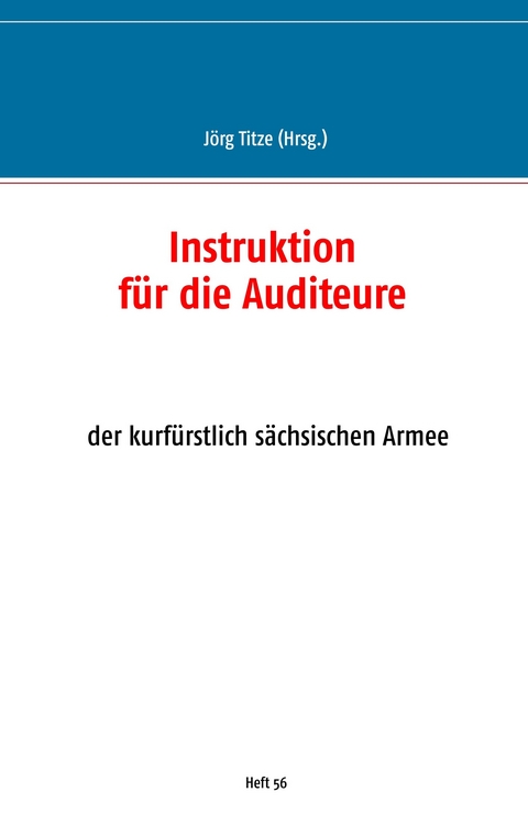 Instruktion f&uuml;r die Auditeure - 