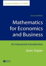 Mathematics for Economics and Business - Soper, Jean