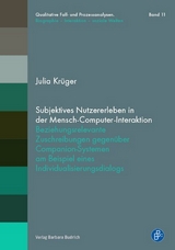 Subjektives Nutzererleben in der Mensch-Computer-Interaktion - Julia Krüger