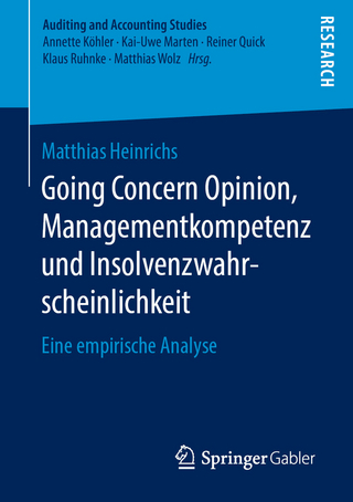 Going Concern Opinion, Managementkompetenz und Insolvenzwahrscheinlichkeit