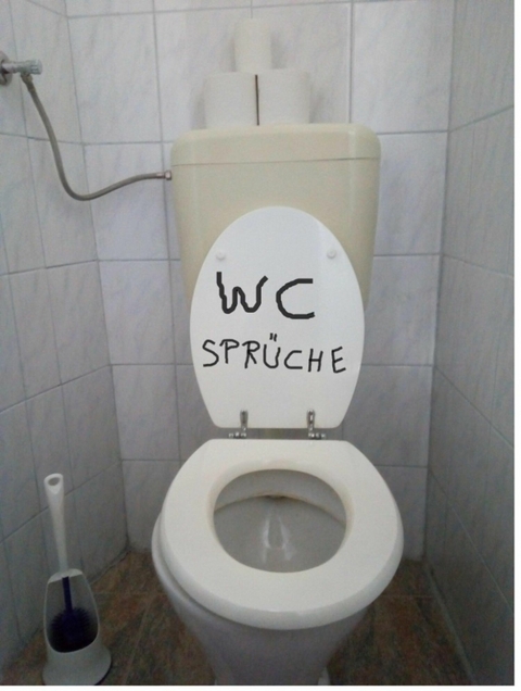 WC Spr&uuml;che - Ein Mensch