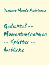 Gedichte? -- Momentaufnahmen -- Splitter -- Ausblicke - Domingo Mendo Rodr&iacute;guez