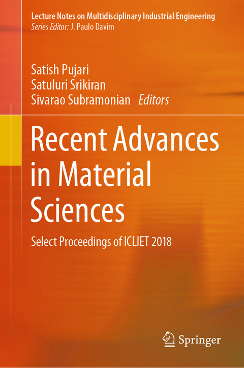 Recent Advances in Material Sciences - 