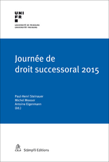 Journ&eacute;e de droit successoral 2015 - 