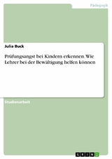 Pr&uuml;fungsangst bei Kindern erkennen. Wie Lehrer bei der Bew&auml;ltigung helfen k&ouml;nnen -  Julia Buck